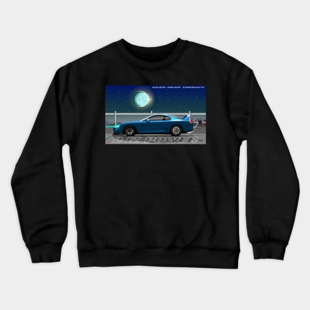 Supra Race Car Crewneck Sweatshirt by Gearhead Therapy